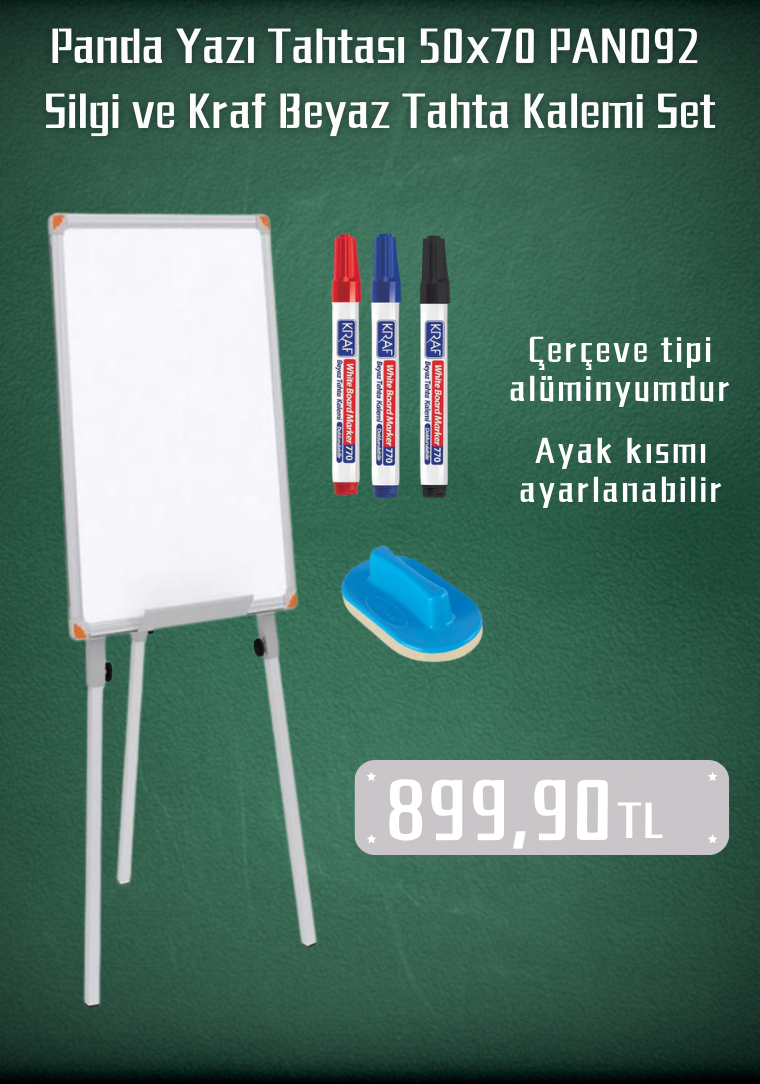 50x70 Ayaklı Yazı Tahtası